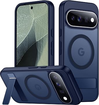 SPIDERCASE Magnetic for Google Pixel 11 Pro XL Case,Built-in Stand,Blue