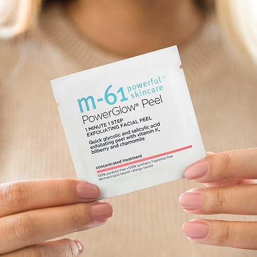 Miniatura 3 de M-61 PowerGlow Peel- 30 tratamientos exfoliante de 1 minuto y 1 paso con glicólico vitamina K y manzanilla
