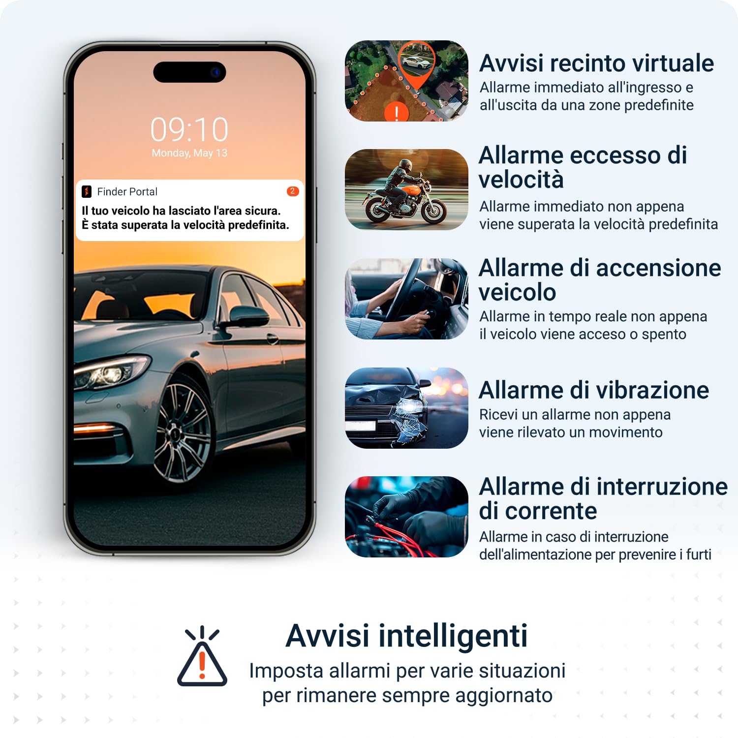 PAJ VEHICLE Finder 4G 1.0, Localizzatore GPS per Moto, Auto e altri Veicoli, Collegamento Diretto alla Batteria, Tracciamento in Tempo Reale, Perfetto per la Gestione delle Flotte Aziendali