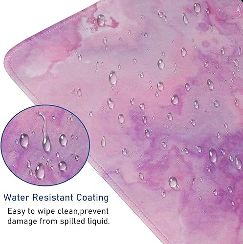 Vista 32 de Alfombrilla de mouse grande para juegos, 31.5 x 15.7 x 0.12 pulgadas, alfombrilla de mouse extendida, antideslizante, resistente a derrames