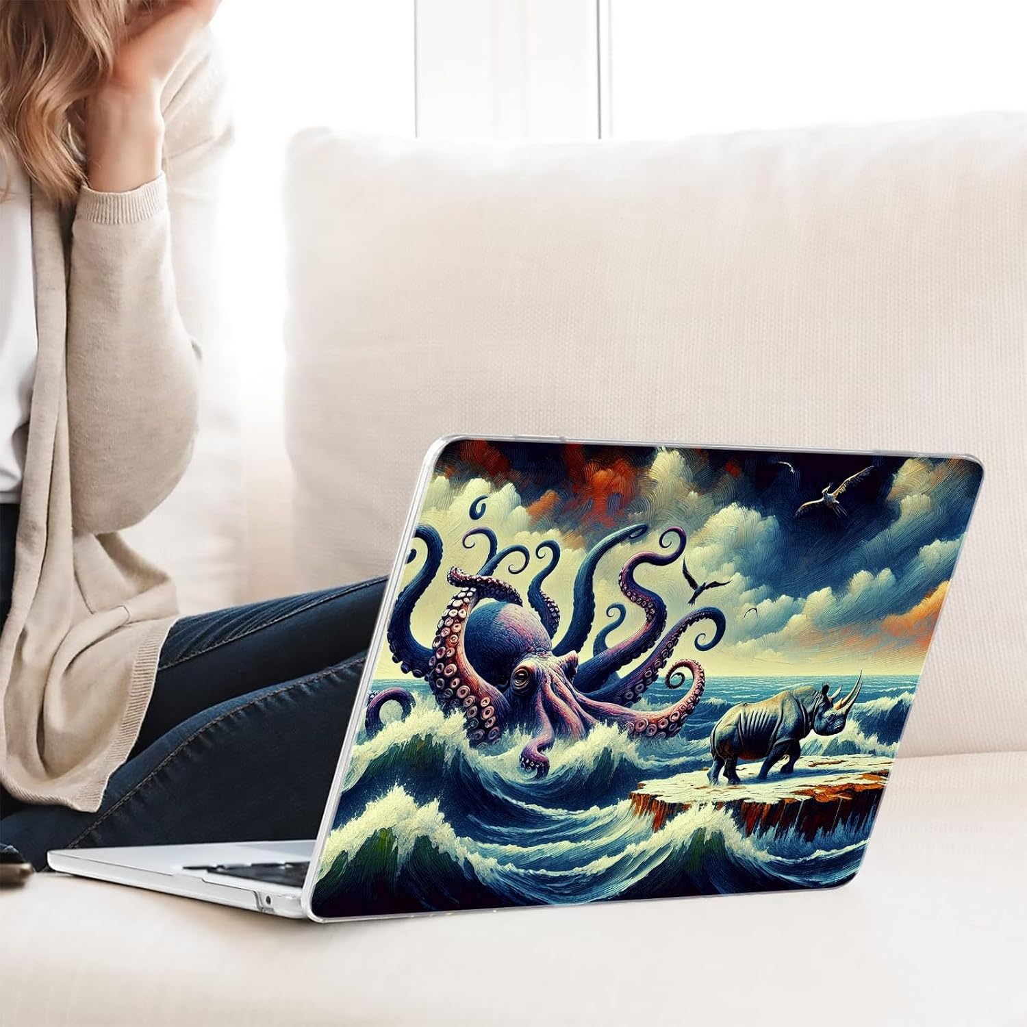 Compatible with MacBook Neo 13-inch, Hard Shell Case with Keyboard Cover and Screen Protector (A3404 A18 Pro chip, 2026 Release) - Octopus MC21244