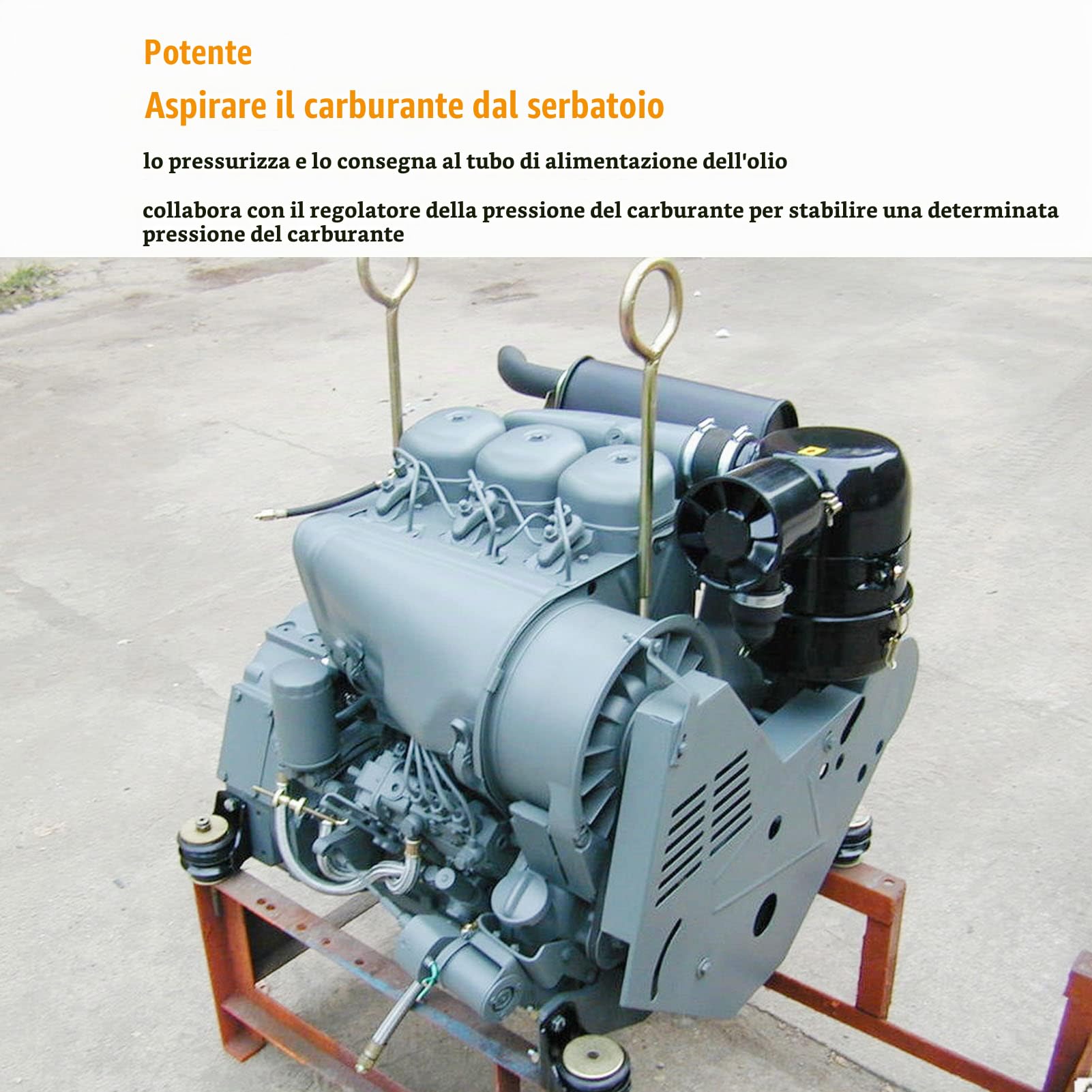 04230566 0423102 Pompa del Carburante, Pompa di Alimentazione del Trasferimento di Sollevamento del Carburante in Metallo di Ricambio per Motori Deutz F2L 912 F3L 913