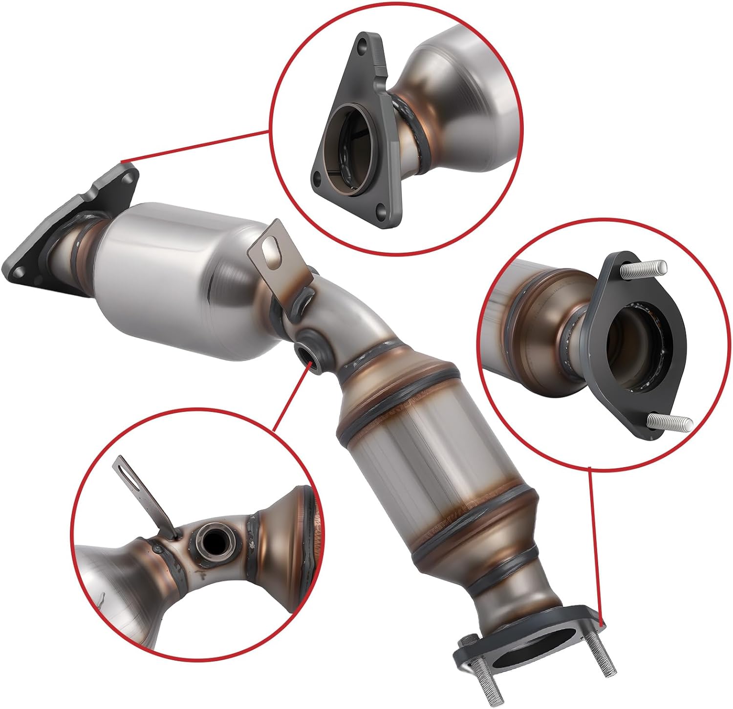 Left and Right 2-PC Catalytic Converter Kit Fit For Infiniti Q50, G35, G37, QX50, Q60, M35, M37, QX70, Q70, Q70L, FX35, FX37, Q40, EX35, EX37 & Nissan 370Z 3.5L 3.7L Replace17116(EPA Compliant)
