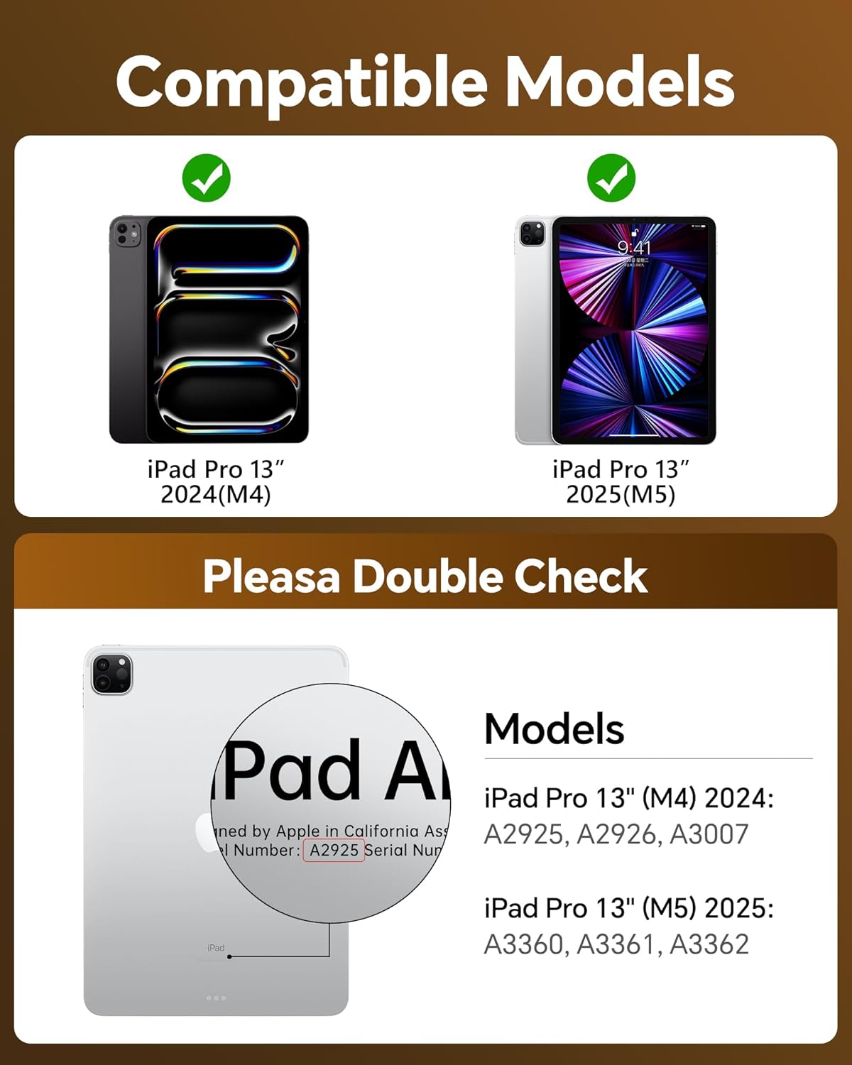 Clear Keyboard Case for iPad Pro 13 inch (M4/M5 2024/2025),360° Swivel Multi-Touch Trackpad, with Wireless Bluetooth 3-Brightness &7-Color Backlit, Pencil Holder and Keyboard Shortcuts Black