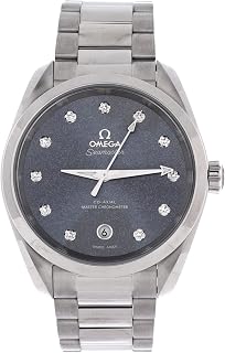 Pre-Loved Seamaster Aqua Terra 150M Co-Axial Master Chronometer Automatic Watch Stainless Steel with Diamond Markers and Shimmer Dial 38