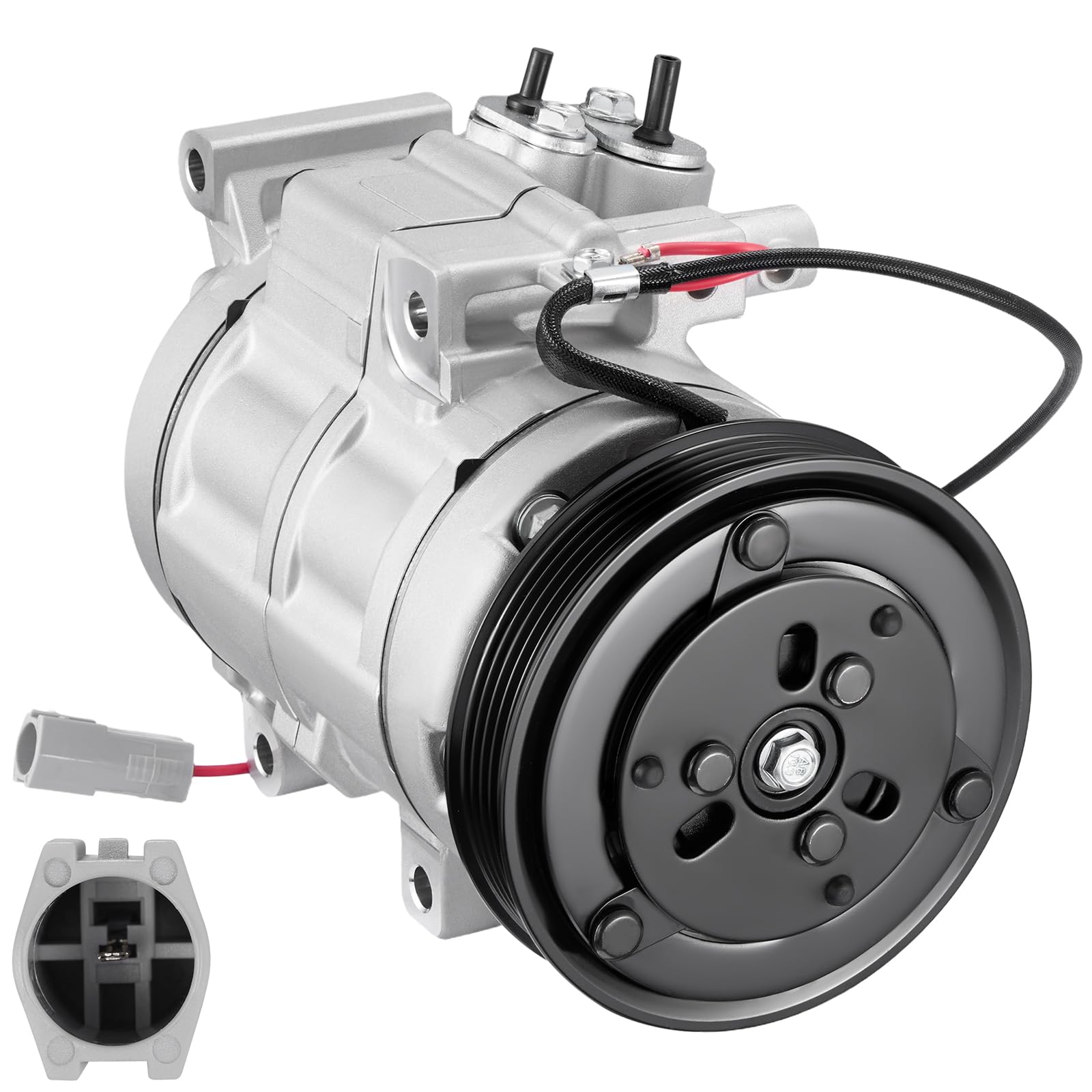 BDFHYK 158381 Air Conditioning A/C Compressor with Clutch Compatible with Mazda 3 L4 2.0L 2010 2011 2012 2013, 3 Sport L4 2.0L 2010-2013