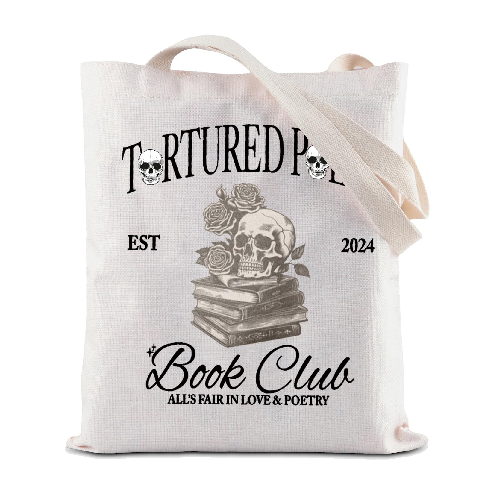 ZJXHPO Poet Tote Bag Poet Book Club Reusable Grocery Tote Bag New Album Shoulder Bag Singer Fans Gift