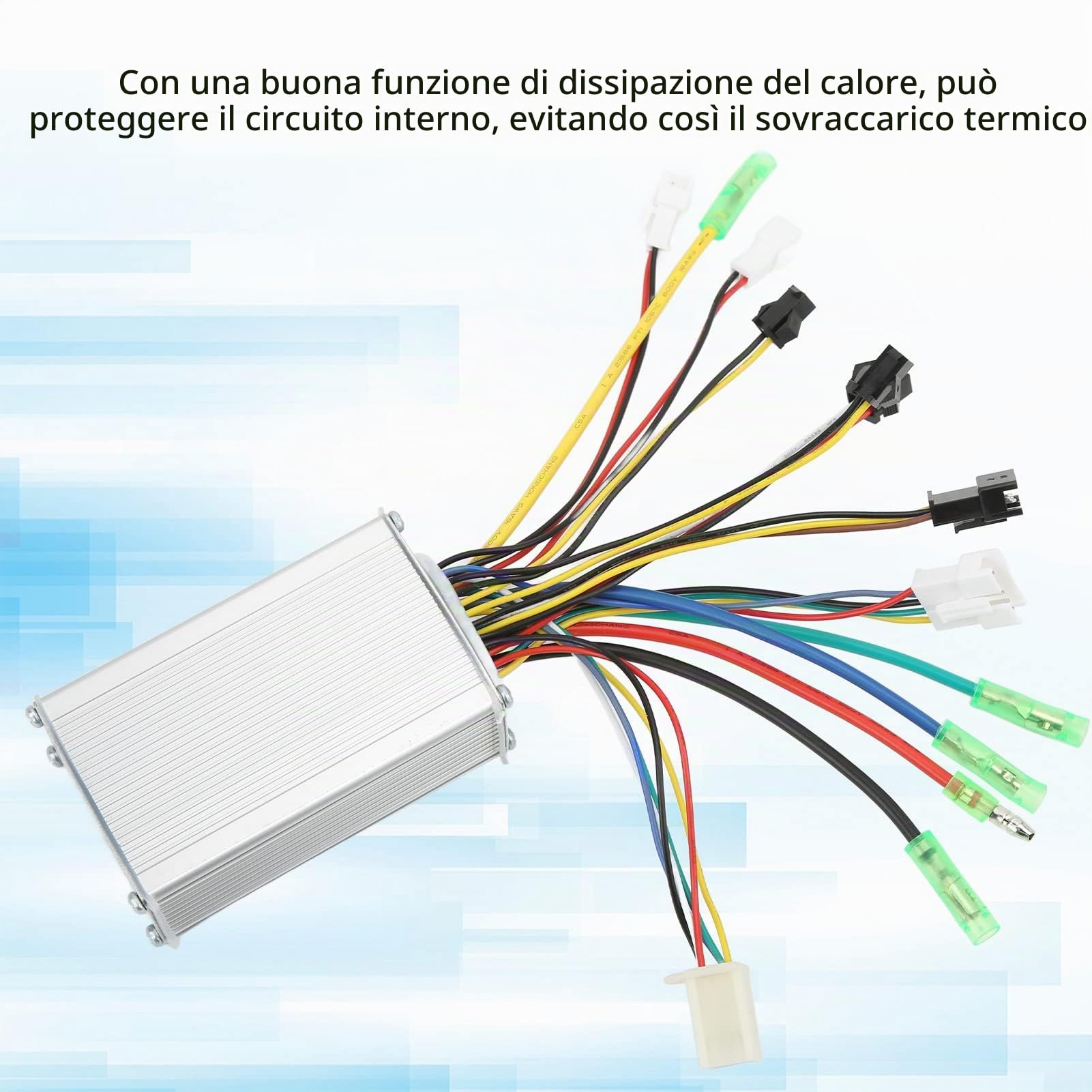 Controller Onda Quadra 36V 48V 15A, per Bici Elettrica, con Luci