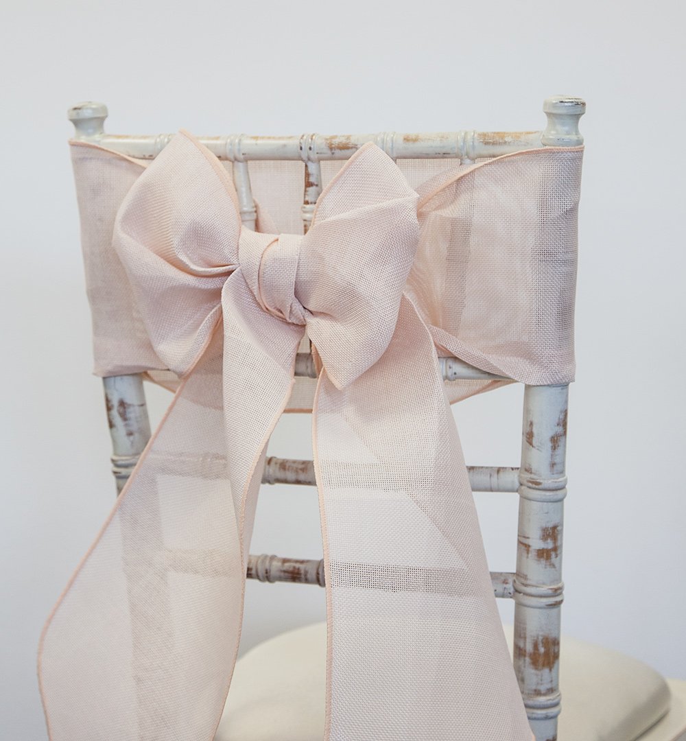 Decor Essentials 15 Colours Available Linen Burlap Sashes And Matching Table Runners 6 Colours Wedding Chairs Events (Sash - Champagne)