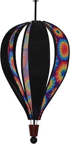 In the Breeze Globo de aire caliente teñido anudado y negro de 6 paneles
