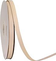 Vista 68 de Rollo de cinta de grogrén sólido YAMA de 5/8 pulgadas - 25 yardas para cintas de envolver regalos, blanco