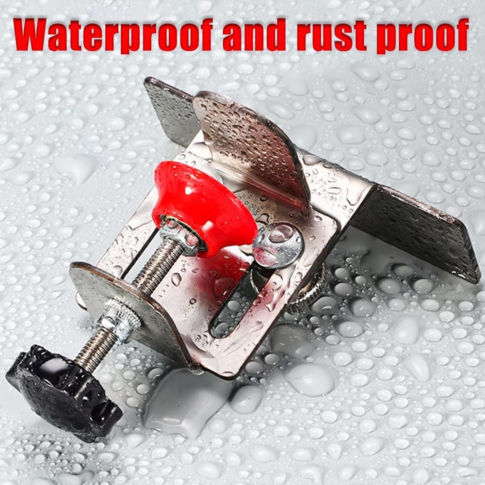 Cabinet Door Installation Positioner, Quick-Install Cabinet Door Installation Tool Mounting Jig for Most Cabinet Doors Attaching Hinges, Adjustable Aluminium Alloy Door Installation Clamp 1pcs