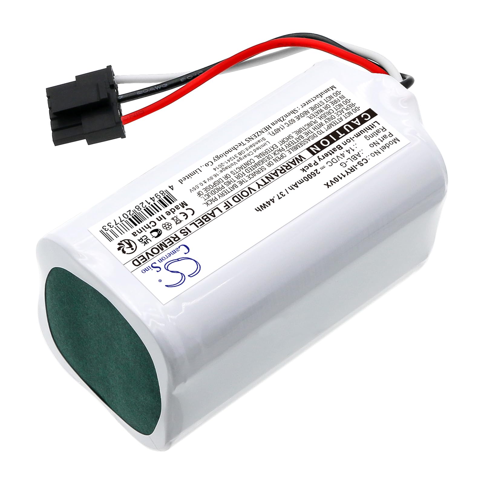 Batería de repuesto para iRobot Roomba Combo Essential, Roomba Combo Essential Vacuum, Y011040 PN:iRobot ABL-G 2600 mAh / 37,44 Wh