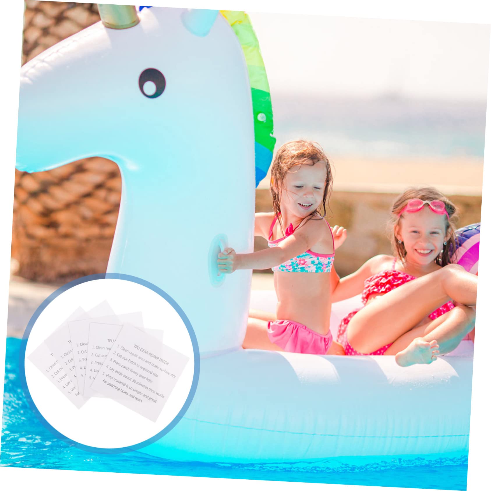 100stücke Tpu Reparaturflicken Für Schwimmringe Und Aufblasbare Selbstklebende Wasserdichte Patches Für Zelt Luftmatratze Kajak Und Für Schnelle Zuverlässige Reparaturen