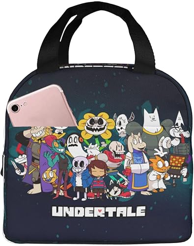 Un-der_tale - Lonchera aislada, reutilizable, portátil, para mujeres, hombres, trabajo, oficina, picnic, viajes