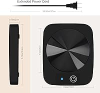 Vista 6 de Coffee Mug Warmer, Smart Candle Warmer, Electric Cup Warmer with Aluminum Metal Panel for Office, Desk Accessories, Electric Beverage Warmer for