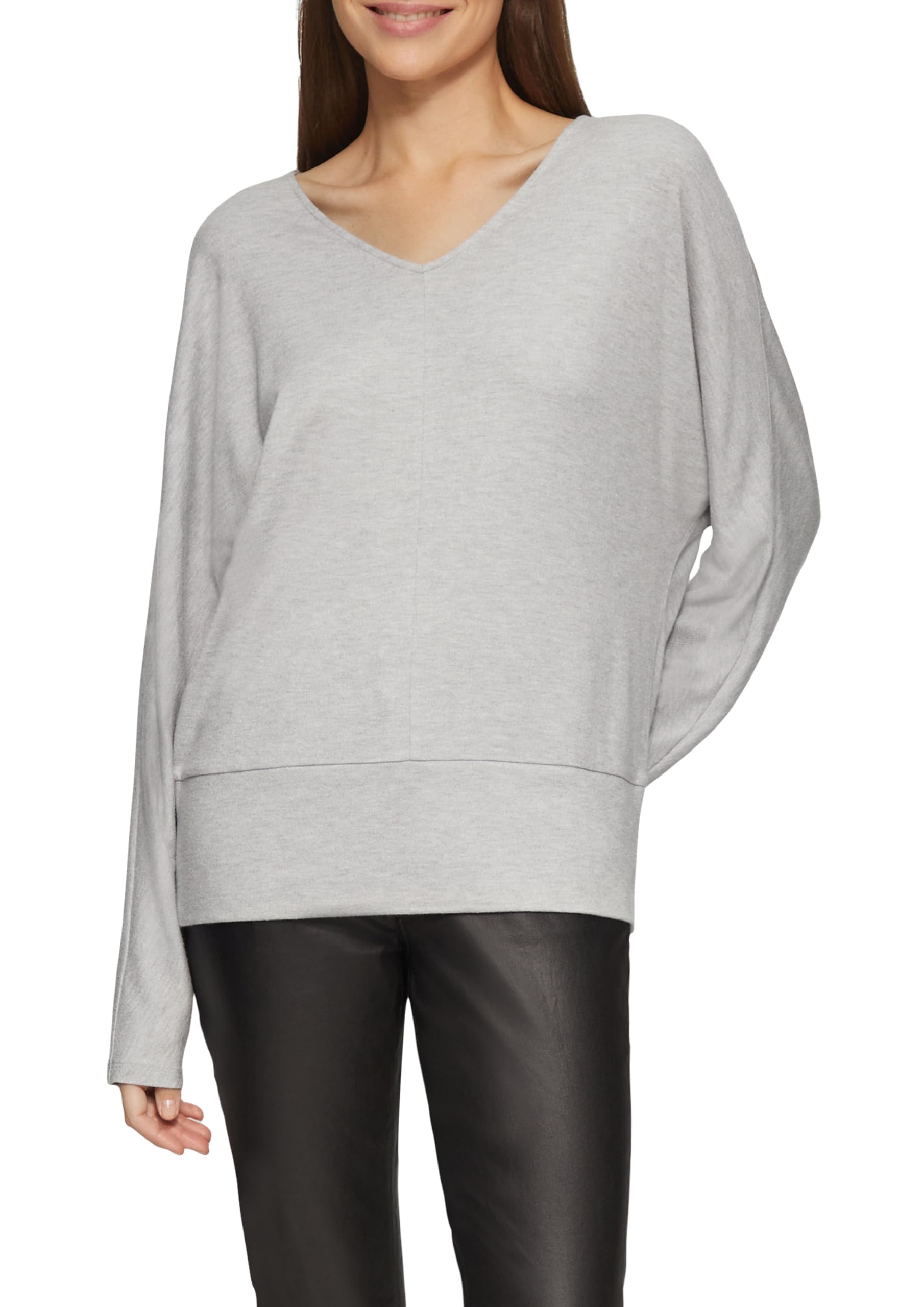 s.Oliver Langarmshirt mit Fledermausärmeln und breitem Bund