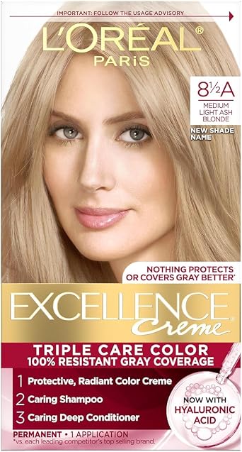 LOreal Paris Excellence Cream Permanent, Champagne Blonde 8.5A 1 Ea