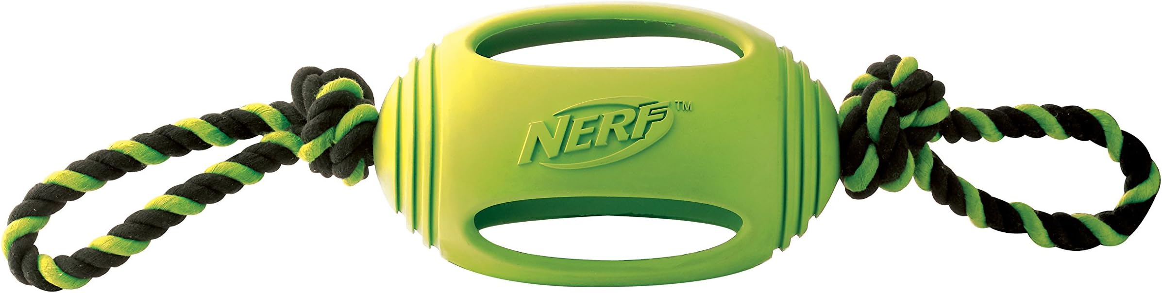 Nerf Dog VP6735E Tuff Tug Rubber Dog Toy with Rope 45.5 cm Green