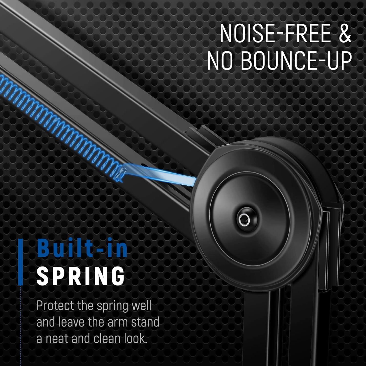 Neewer Microphone Arm Stand, Heavy-Duty Mic Arm Microphone Stand Suspension Scissor Boom Stand with 5/8” to 3/8” & 5/8” to 1/4” Screw and Cable Tie Compatible with Blue Yeti/Snowball/QuadCast (Large) : Musical Instruments