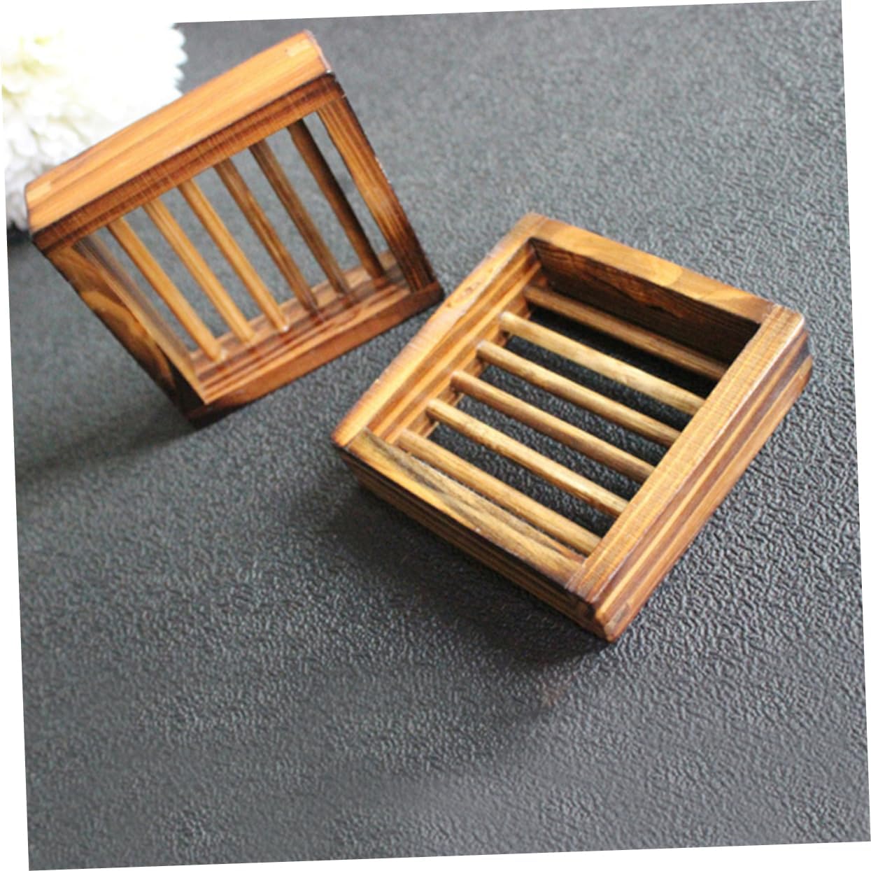 Soap Dish, 1pc Soap Tray Soap Drain Tray Draining Soap Rack Bathroom Soap Shelf Wood Soap Drying Dish Kitchen Soap Drain Dish Kitchen Accessories Soap Drainer