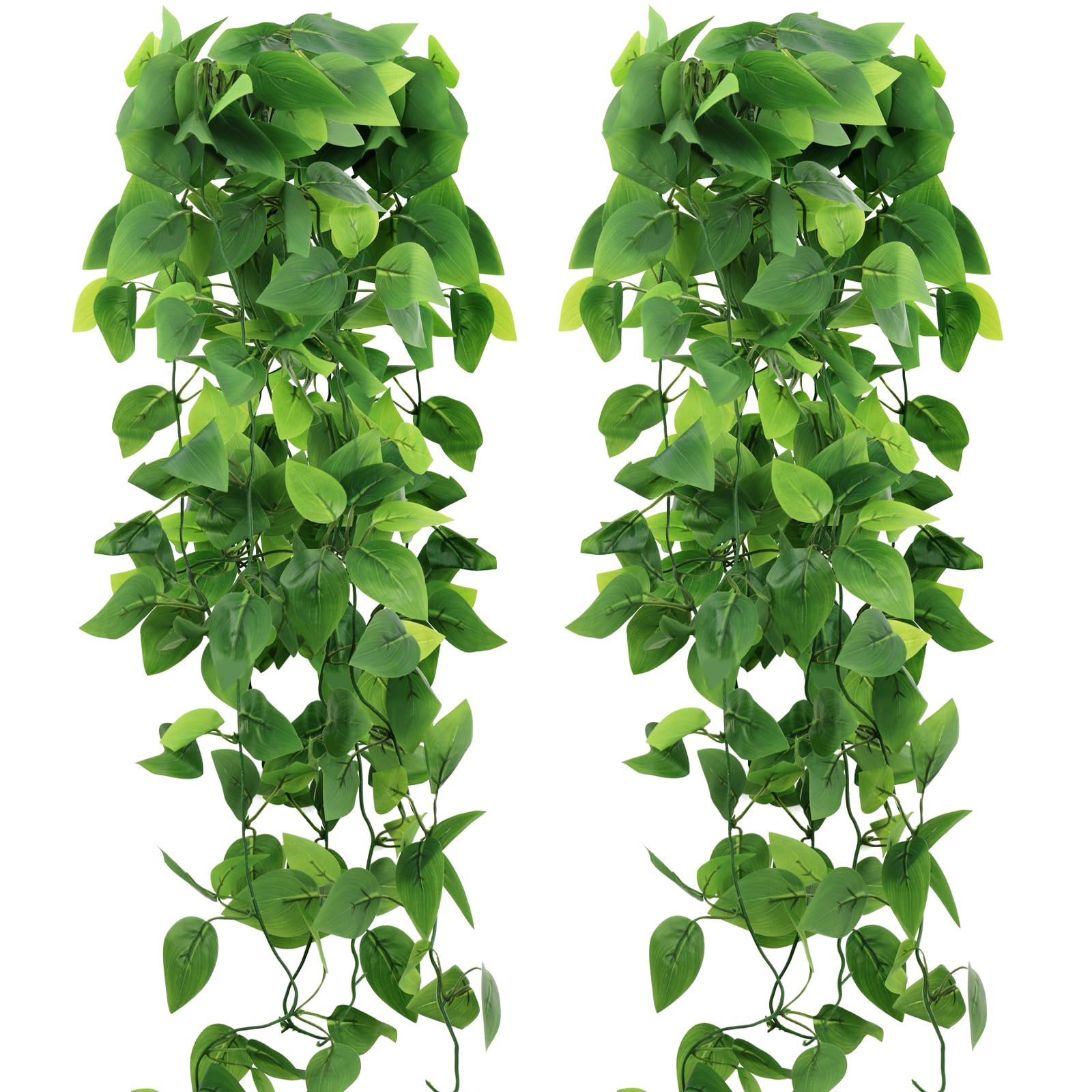 Photo 1 of HOREAKHJ 2-Pack Fake Pothos Ivy Vines