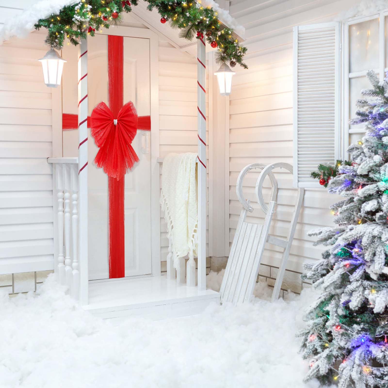 Kerst deurkozijndecoratie, kerstdeurhoek decor | Vakantie deurkozijn decoratie, kerstman, sneeuwpop, eland, orn deurframe