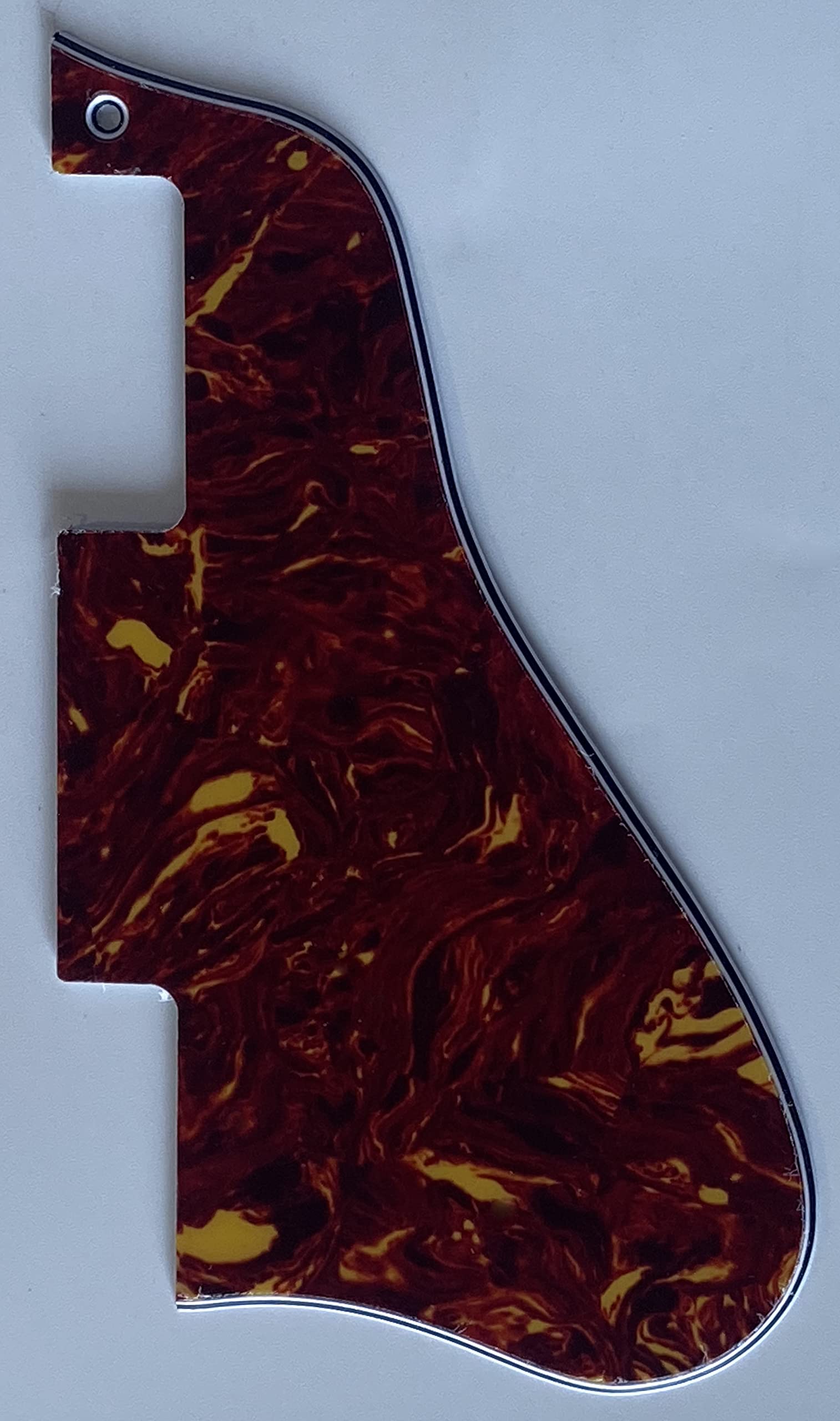 For Fit Gibson ES-335 Short Style Guitar Pickguard (4 Ply Red Tortoise)