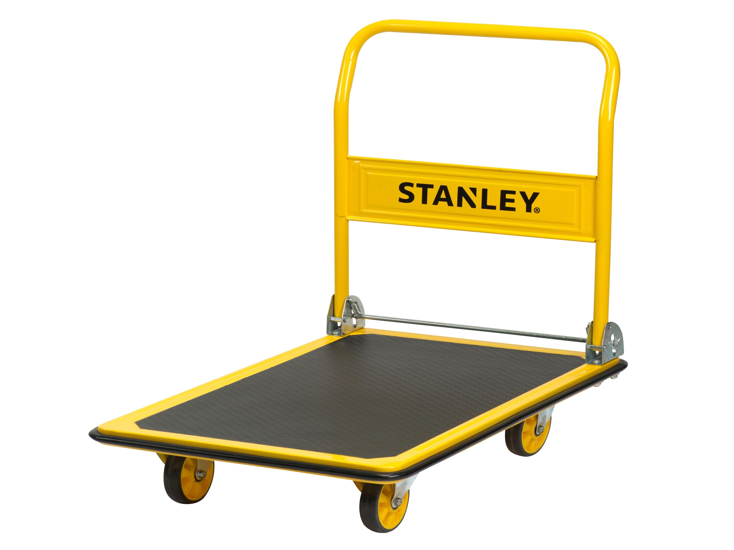 Stanley SXWT-PC528 Platform Trolley with 300 kg Capacity, Steel Portable Foldable Multi-Functional Dolly Push Cart with 360 Degree Swivel Wheels, Yellow and Black, (91 x 61 x 87 cm) (B01MTO7RHB) Amazon Price History, Amazon Price Tracker
