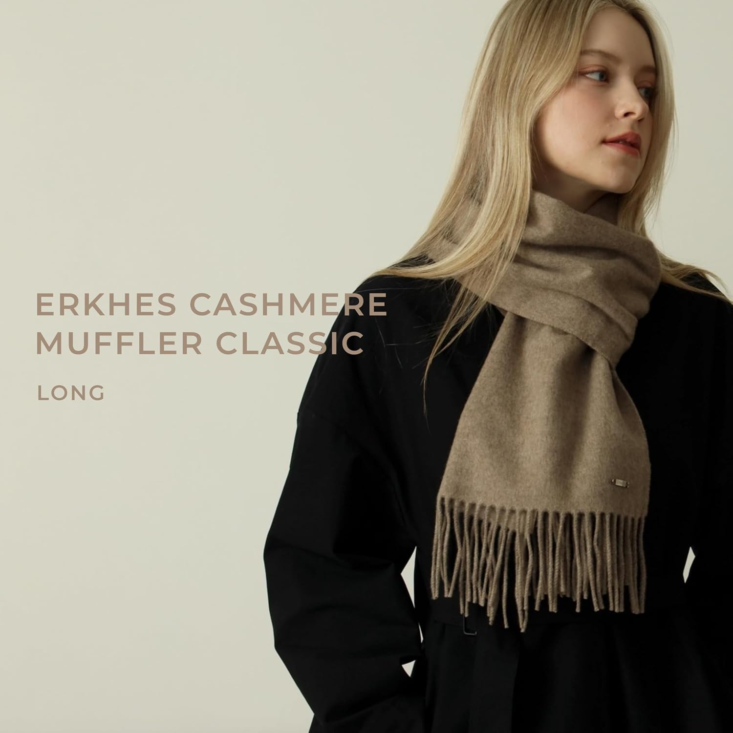 CASHMERE MUFFLER SCARF CLASSIC LONG