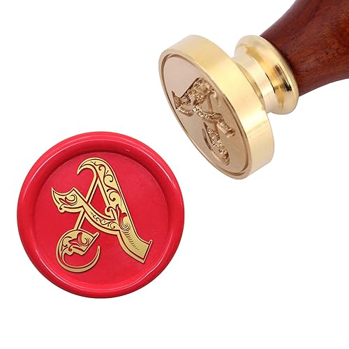 Miniatura 5 de Yoption Sello de cera con letra N, sello de cera de sellado del alfabeto gótico vintage