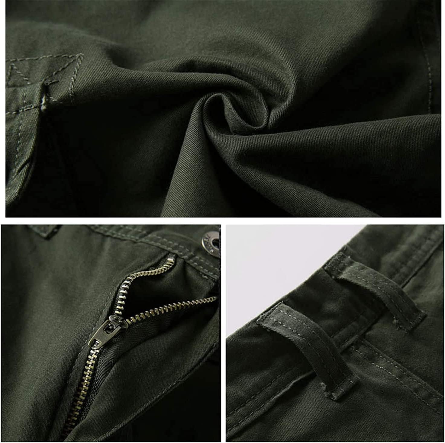 DGHM-JLMY Men's Tooling Outdoor Fashion Shorts Lightweight Relaxed Fit Cargo Shorts Casual Multi-Pocket Zipper Deco Shorts