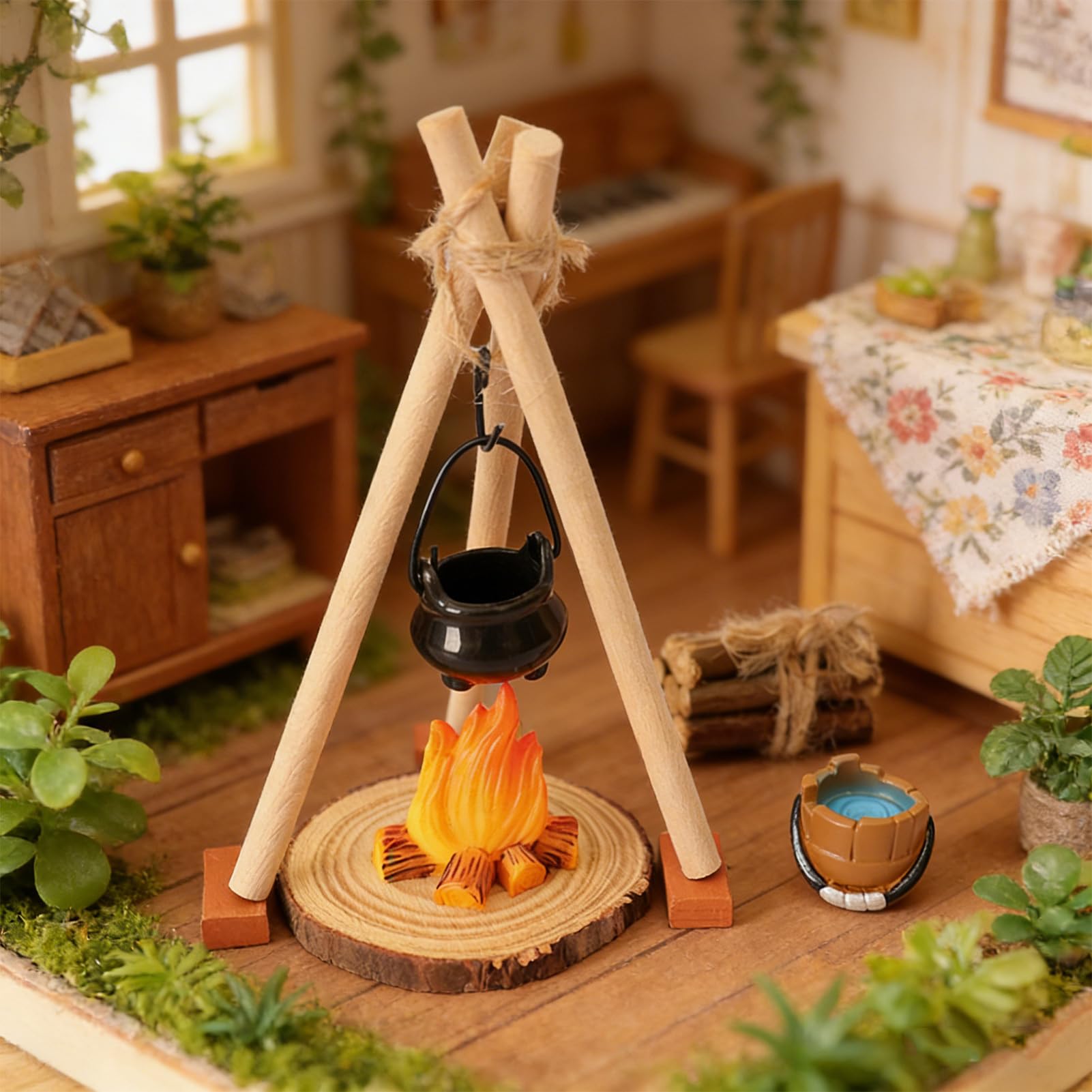 Shenrongtong Feu de Camp Miniature, feu de pour la décoration | Modèle de feu en résine Artisanal, Maison de poupée Miniature, scène de feu de, résine de Flamme, Jouet de Simulation de fête de Shenrongtong Feu de Camp Miniature, feu de pour la décoration | Modèle de feu en résine Artisanal, Maison de poupée Miniature, scène de feu de, résine de Flamme, Jouet de Simulation de fête de