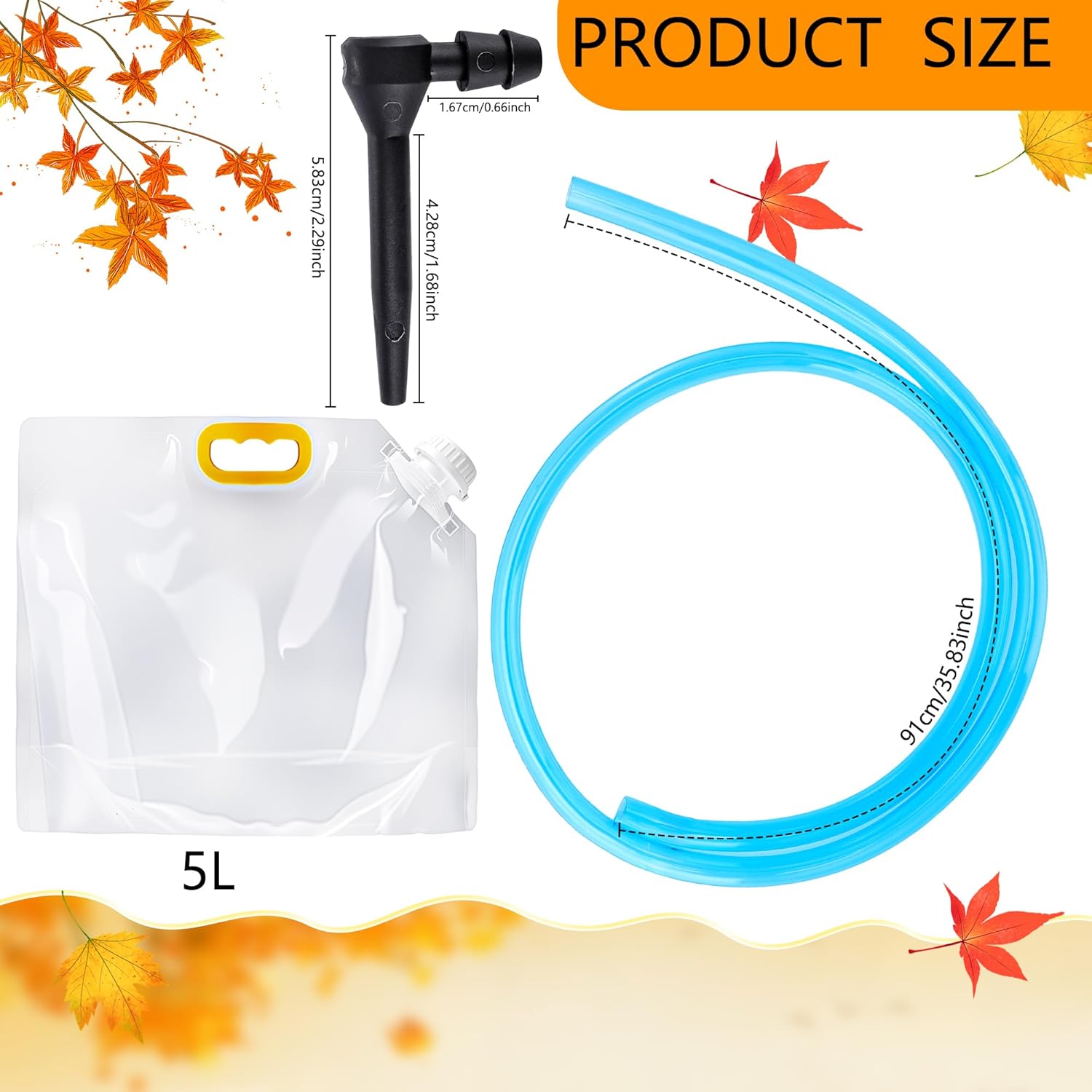 72 Pcs Maple Syrup Tapping Kit Include 24 Pcs Maple Syrup Taps 24 Pcs 5L Syrup PC Bags 24 Pcs 3 ft Blue Tubing for Beginners Maple Birch Collection Supplies