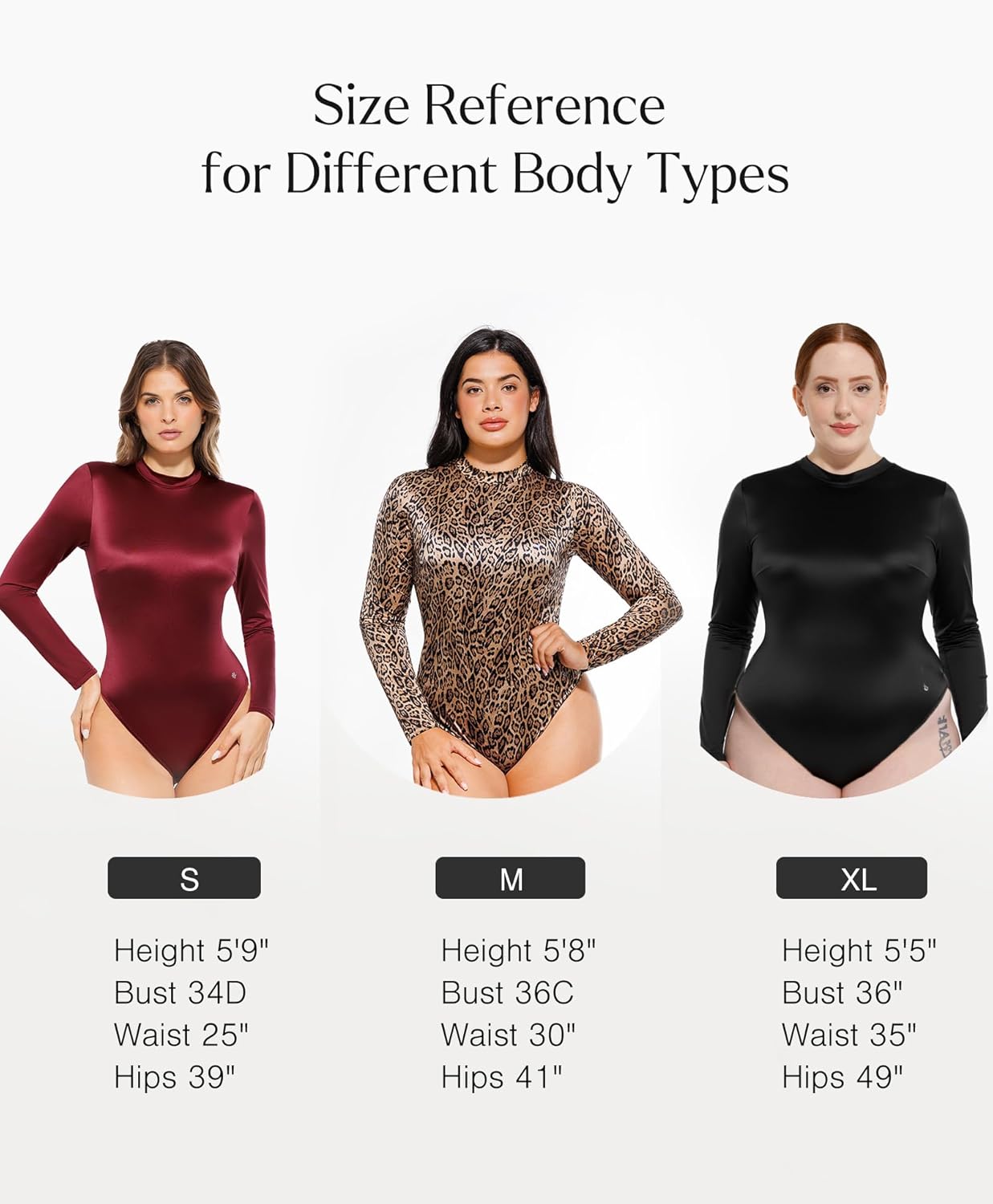 Popilush Long Sleeve Body Suits Womens Turtle Neck Bodysuits Full Body Shapewear Tummy Control Tops Spring Summer Outfits - Image 6