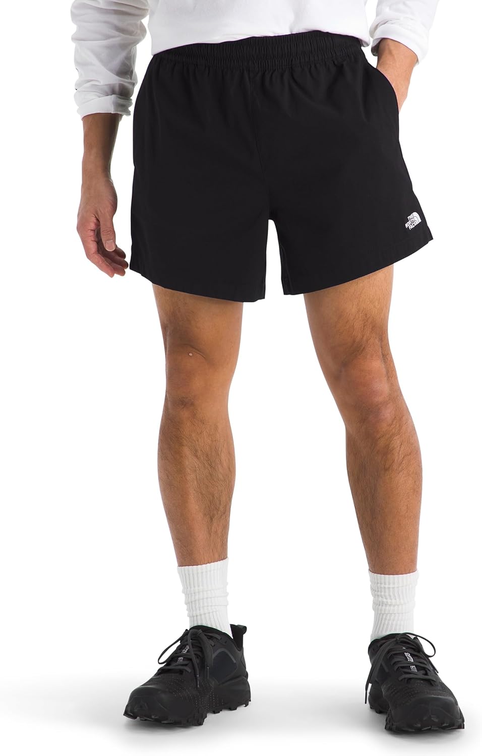 The North Face Mens Class V Pathfinder Water-Repellent Pull-on 5" Short - Moisture Wicking, Elastic Waistband