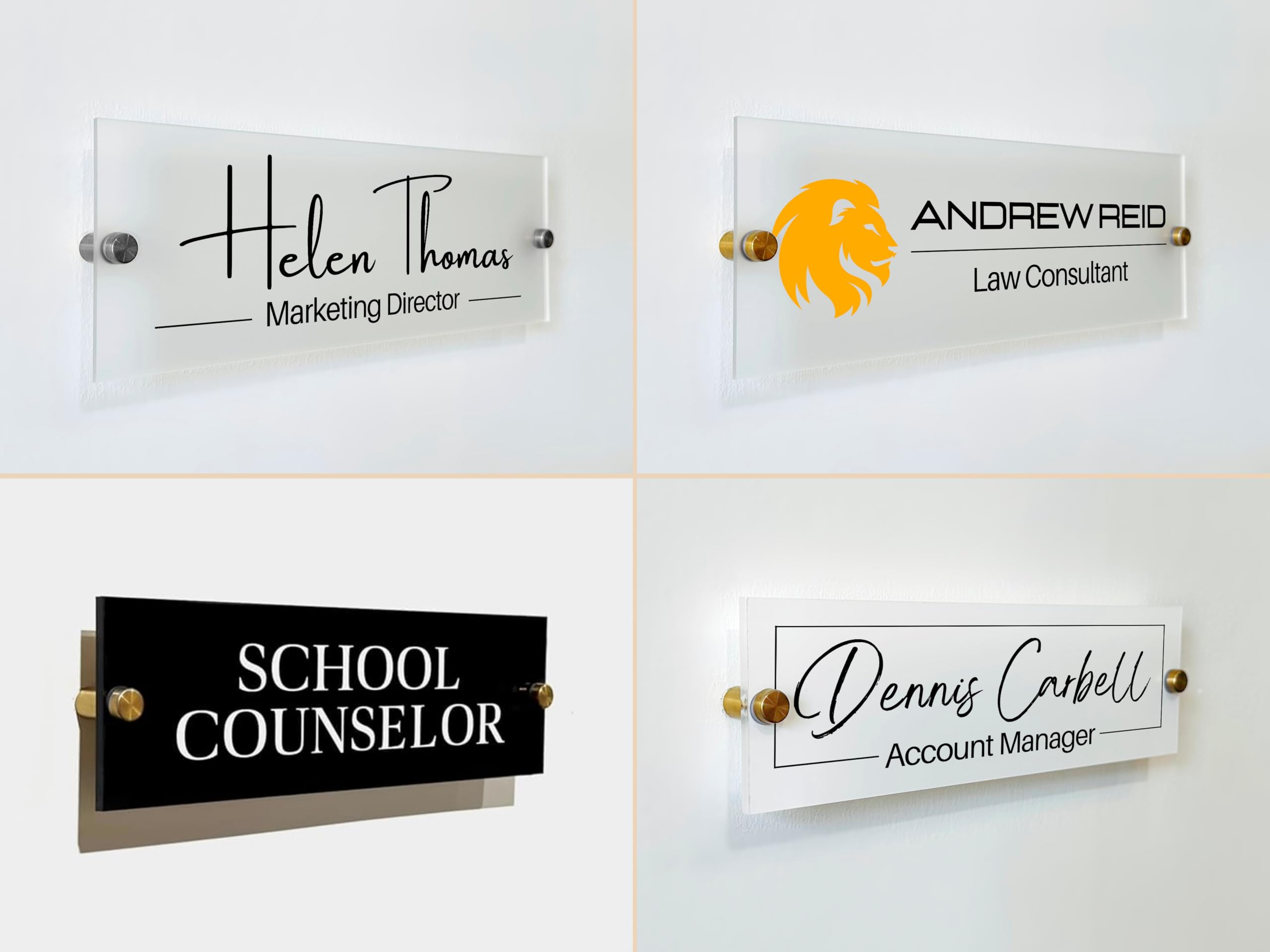 Amazon.com: Wall Sign Name Plate - Door Name Sign Office Gifts