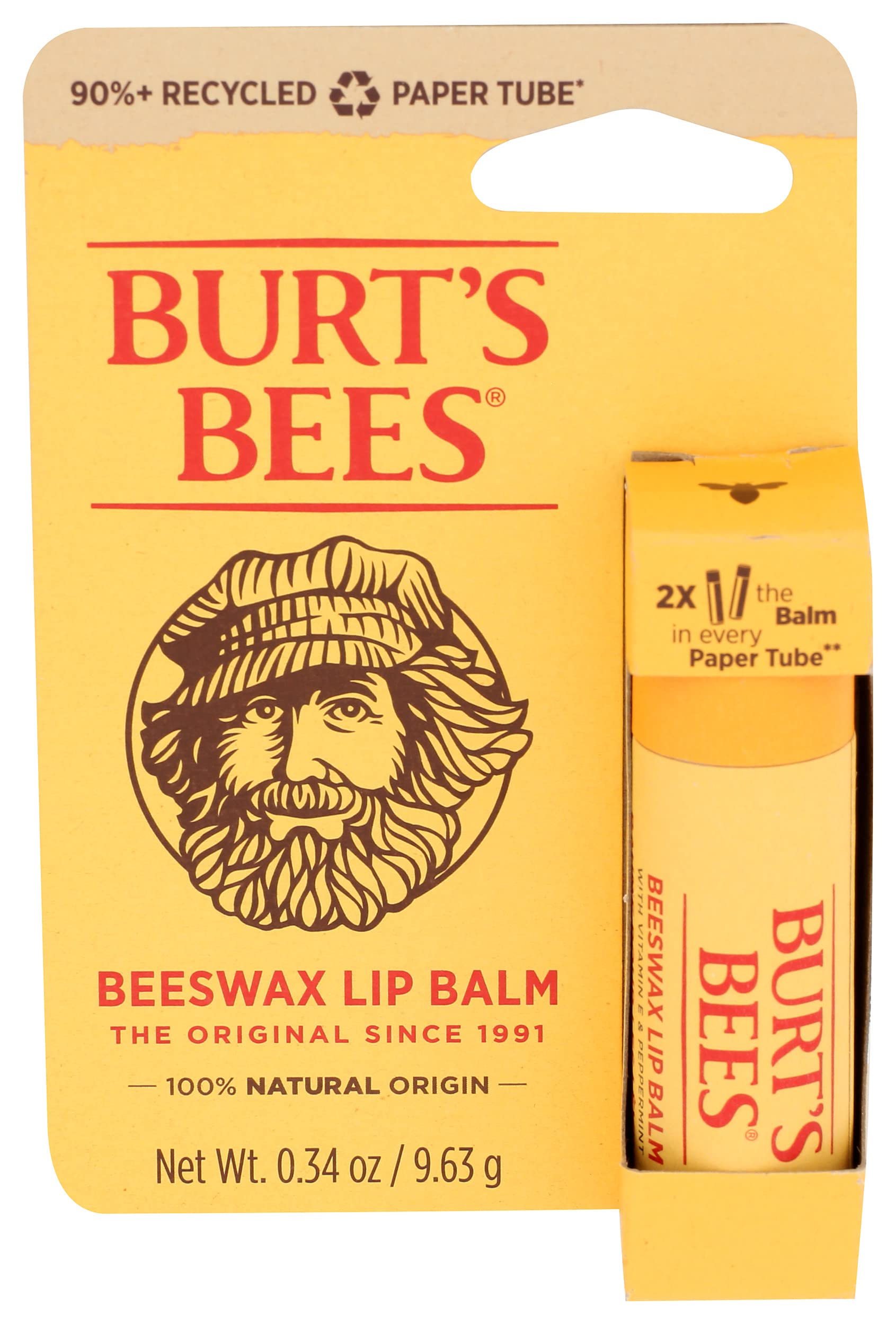Burt's Bees Orijinal Balmumlu Dudak Balsamı, 0,34 oz