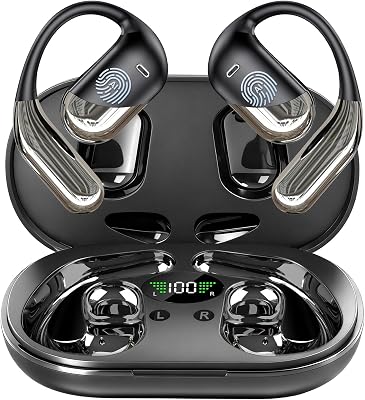 Open Ear Wireless Headphones with Charging Case,AI Translation Earbuds Real Time, 3-in-1 Translator Earbuds 144 Languages & Accents, Audifonos Traductores Inglés Español, for Travel Business Learning