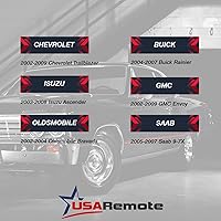 Vista 4 de Control remoto de entrada sin llave para automóvil compatible con Buick Rainier / Chevy Trailblazer / GMC Envoy / Isuzu Ascender / Oldsmobile