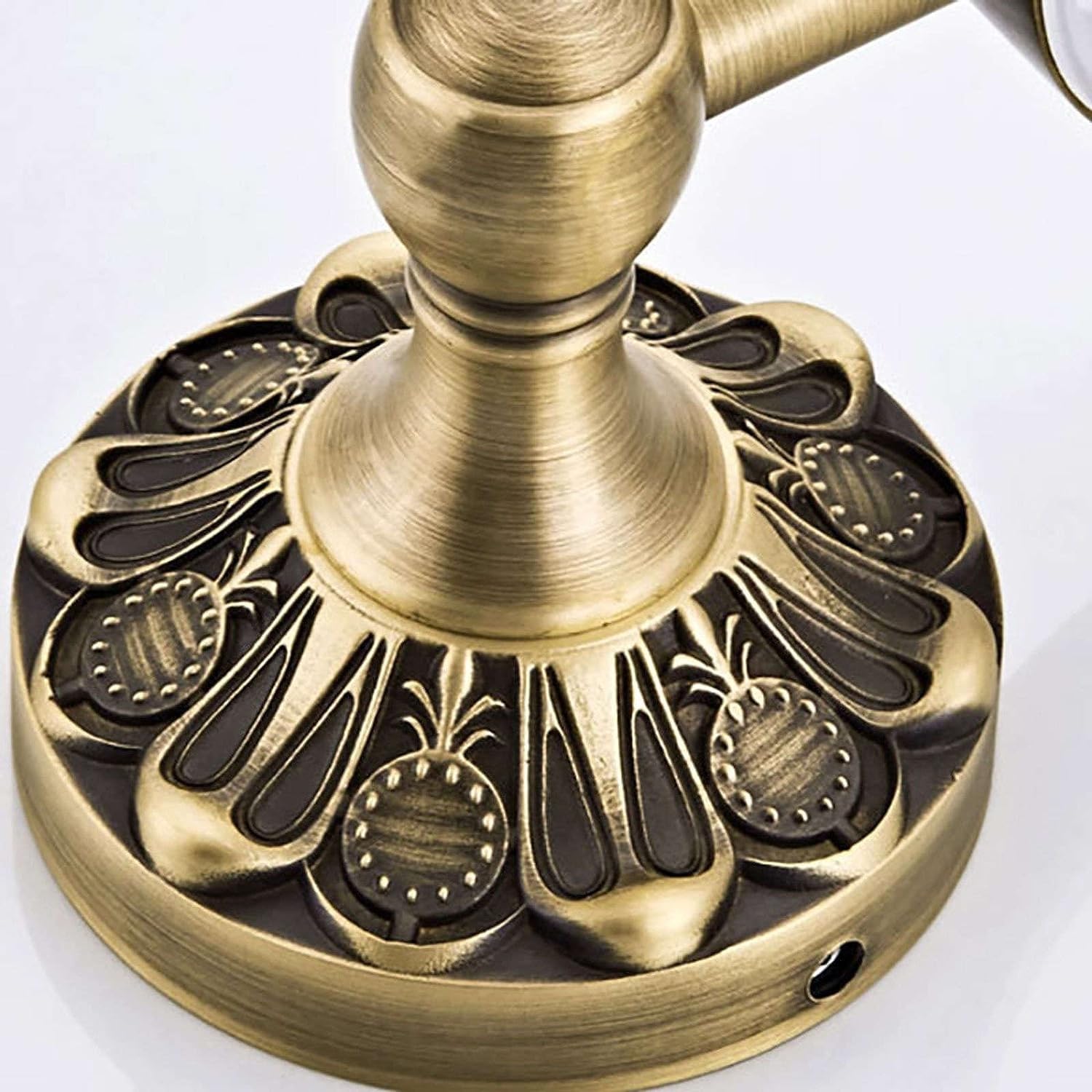 Jabonera De Pared, Jabonera, Jabonera De Latón Antiguo, Jabonera Montada En La Pared con Plato De Cerámica, Esponja Europea for Baño Cocina-Color Bronce