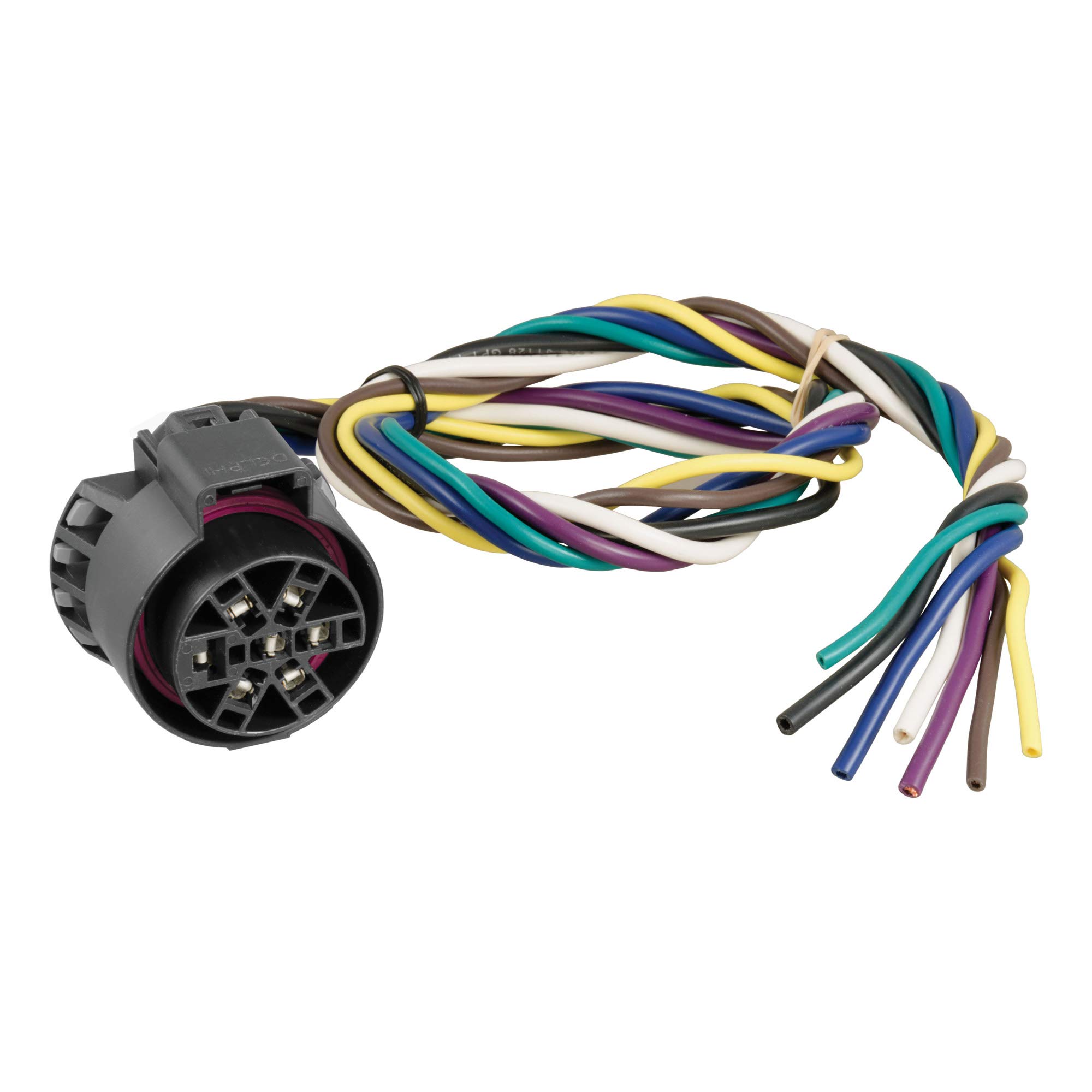 Amazon.com: CURT 56229 Replacement USCAR Connector Wiring Harness, 24-Inch  Wires, 7 Pin Trailer Wiring , Black : Automotive