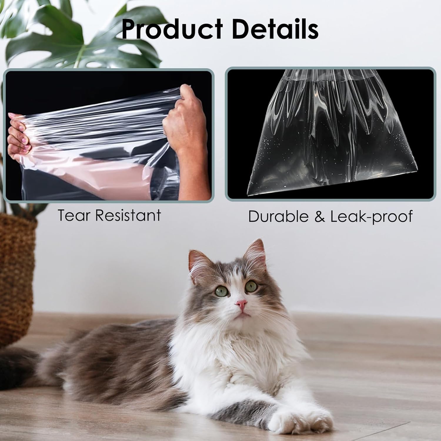 35 Count Cat Litter Box Liners Compatible with Iris Top Entry Litter Box,Tear-Resistance & Ease of Cleaning,Easy Installation for Most Top-Entry Litter Pan Models