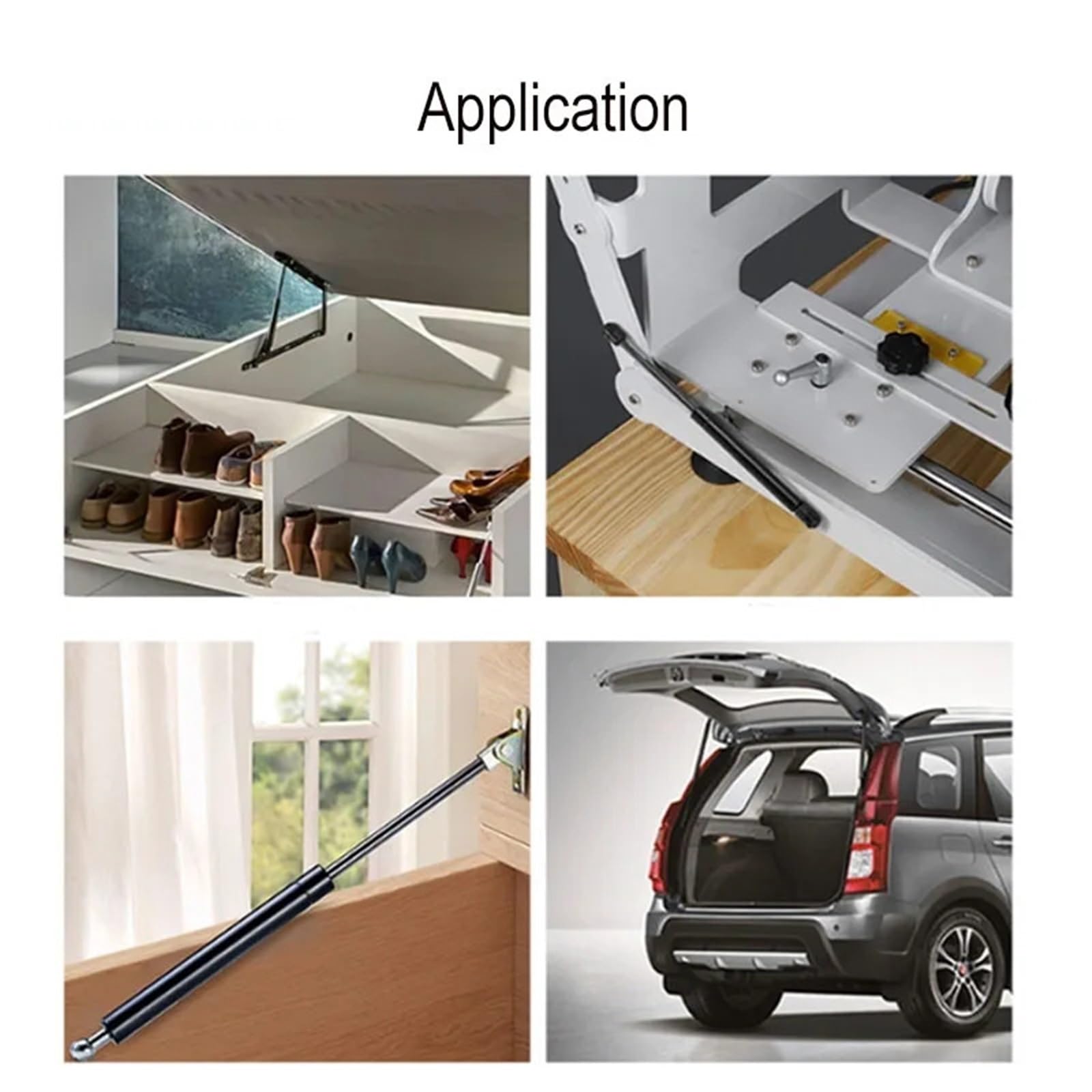 2x400N 300-600mm Puntal De Gas Para Coche Capó Maletero Puerta Trasera Elevador De Choque Barra De Soporte Rorte De Gas Autobús Cama Camión Barco Ventana - AliExprs 34