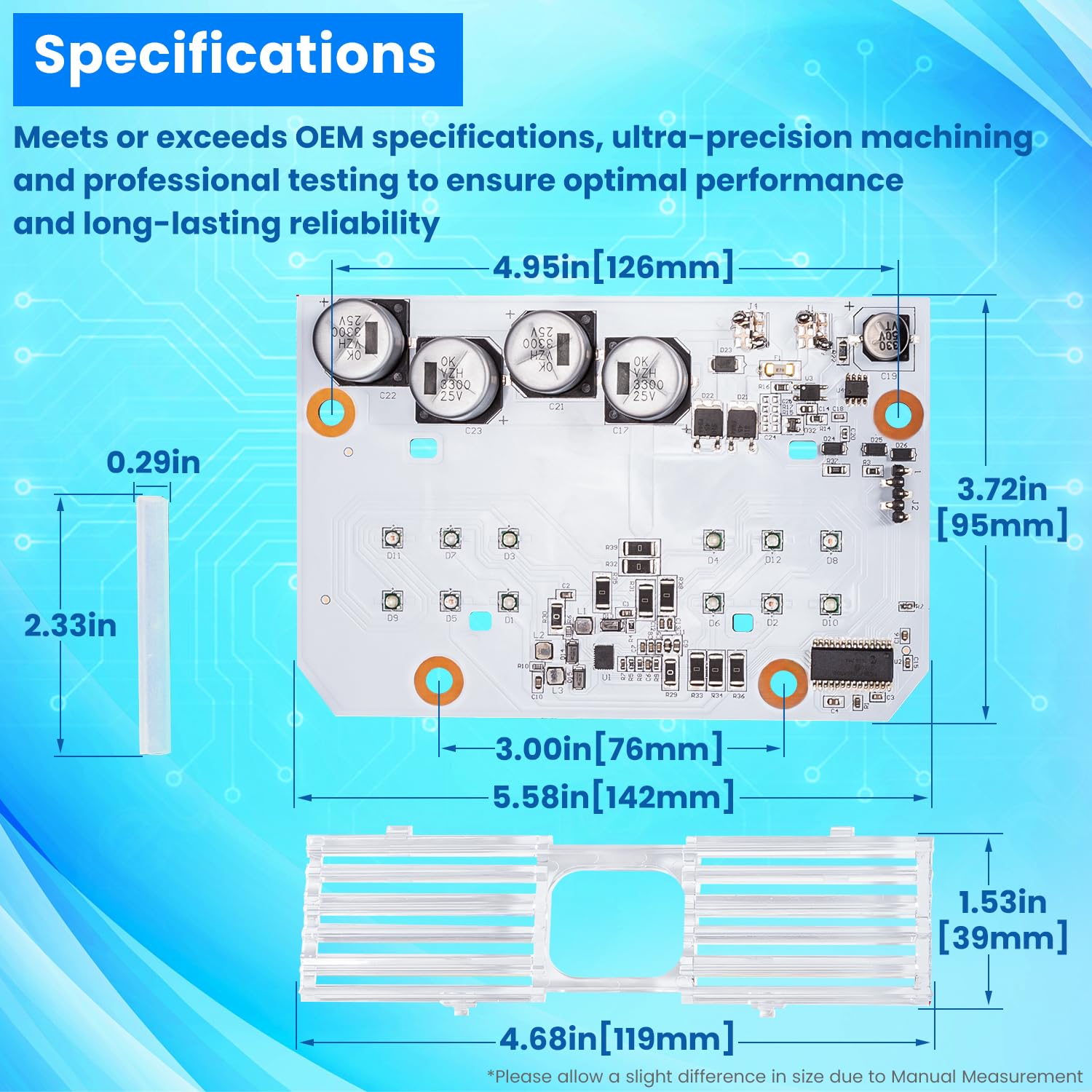 619818Z Led Light Engine Board Replacement for IntelliBrite 5G Color LED Pool Light 2nd Generation 2010-Current 601000 601001 601002 601003 601004 601010 601011 601012 601013 Circuit Board PCBA New