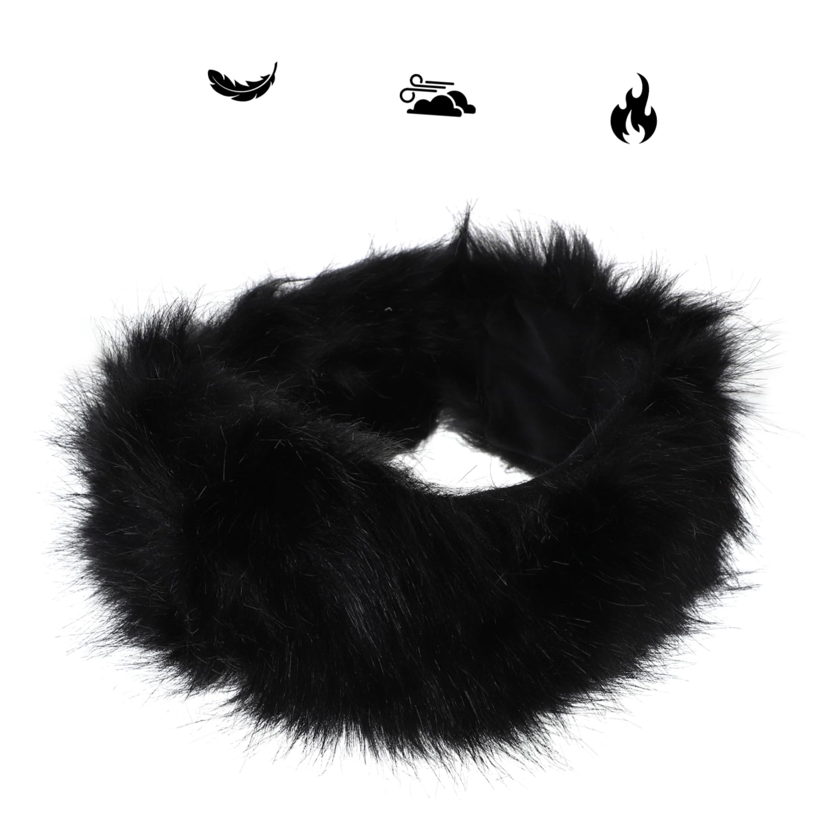 5pièces Bandeau Fausse Pour Femmes Accessoire Capillaire Chaud Et Élégant Parfait Pour Hiver Sorties