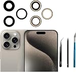 2pcs/Set Back Camera Lens Glass Replacement for iPhone 16 Camera Lens with Pre-Installed Adhesive + Repair Tool Kit
