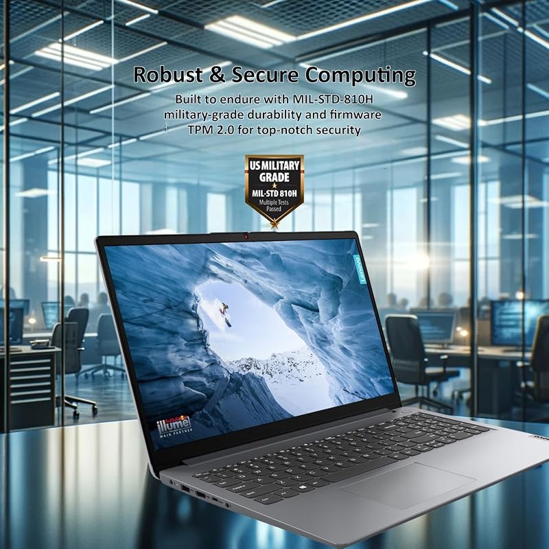 Lenovo 2024 IdeaPad 1 Gen 7 Laptop, 15.6" FHD Touchscreen, Intel Core i3-1215U, 16GB RAM, 1TB SSD, SD Card Reader, HDMI, Webcam, Wi-Fi 6, Windows 11 Home, Grey image 2