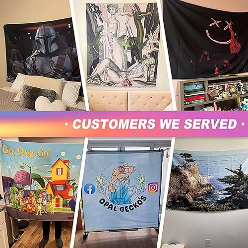 Miniatura 3 de Crea tu propio tapiz con logotipo, foto, texto, poliéster duradero con impresión vibrante, 30 x 30 pulgadas, póster personalizado para