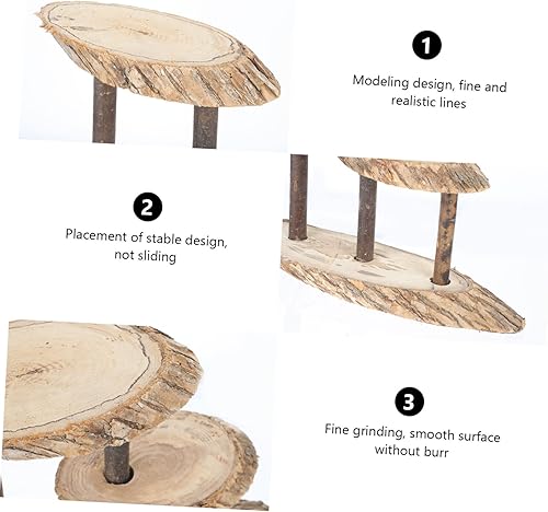 Miniatura 8 de DECHOUS Estante de madera para gato, árbol trepador, decoración de boda, maceta de jardín, maceta elevadora, estante de madera para flores, estuche,